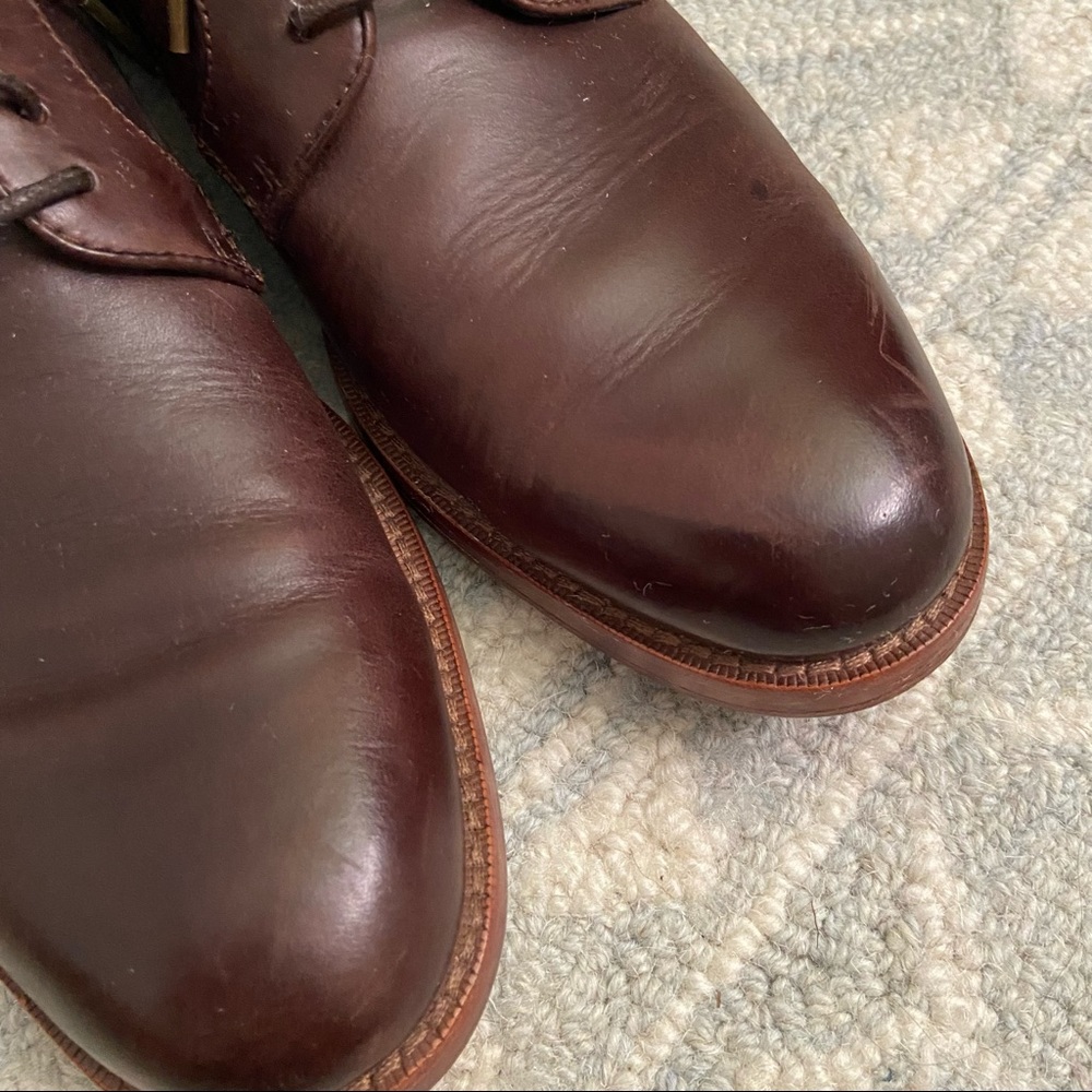 Men’s Coach Andrew Brown Leather Derby Dress Shoe - Picture 7 of 10